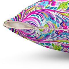 Blissful Bloom - Spun Polyester Square Pillow