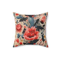 Petal Harmony - Spun Polyester Square Pillow