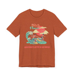 Surfer T-Shirt - Ditch Plains, Montauk, NY Design