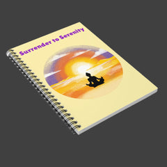 Surrender to Serenity - Spiral Notebook - Ruled Line