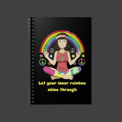 Let Your Inner Rainbow Shine Through - Spiral Notebook - Ruled Line