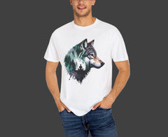 Wolf Graphic Unisex T-Shirt, Nature Lover Gift,Yoga Lover Gift, Outdoor Adventure Tee, Wilderness Apparel, Eco-Friendly Clothing, Animal Print Shirt