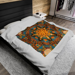 Solar Nexus - Velveteen Plush Blanket