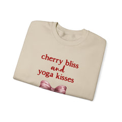 Cherry Bliss and Yoga Kisses - Unisex Heavy Blend™ Crewneck Sweatshirt