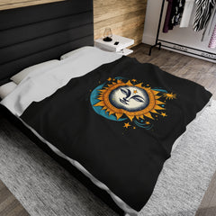 Celestial Harmony - Velveteen Plush Blanket