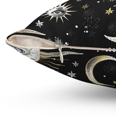 Lunar Lullaby - Spun Polyester Square Pillow