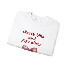 Cherry Bliss and Yoga Kisses - Unisex Heavy Blend™ Crewneck Sweatshirt