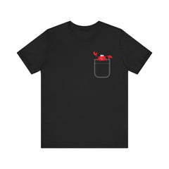 Cute Crab Pocket Tee - Unisex Jersey Short Sleeve T-Shirt
