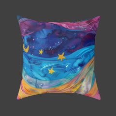 Stardust Serenity - Spun Polyester Square Pillow