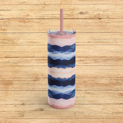 Serenity Waves - Maars Maker Skinny Matte Tumbler, 20oz
