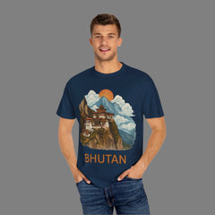 Scenic Bhutan T-Shirt, Travel Tee, Nature Lover Gift, Unisex Graphic T-Shirt, Adventure Clothing, Cultural Souvenir