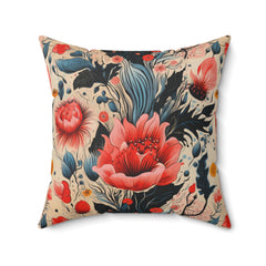 Petal Harmony - Spun Polyester Square Pillow