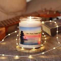Calm Mind, Happy Heart - Scented Soy Candle, 9oz