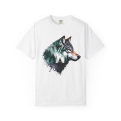 Wolf Graphic Unisex T-Shirt, Nature Lover Gift,Yoga Lover Gift, Outdoor Adventure Tee, Wilderness Apparel, Eco-Friendly Clothing, Animal Print Shirt