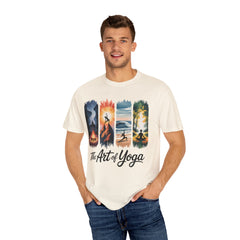 Yoga Art Unisex Garment-Dyed T-Shirt - Relaxed Fit for Mindfulness and Meditation