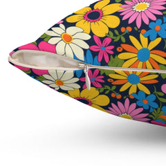 Groovy Garden - Spun Polyester Square Pillow