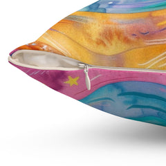 Stardust Serenity - Spun Polyester Square Pillow