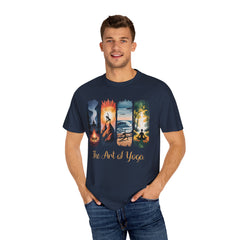 Yoga Art Unisex Garment-Dyed T-Shirt - Relaxed Fit for Mindfulness and Meditation