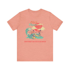 Surfer T-Shirt - Ditch Plains, Montauk, NY Design