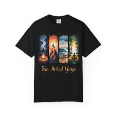 Yoga Art Unisex Garment-Dyed T-Shirt - Relaxed Fit for Mindfulness and Meditation