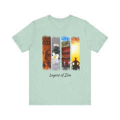 Layers of Zen Unisex Jersey Tee - Mindfulness & Peaceful Vibes