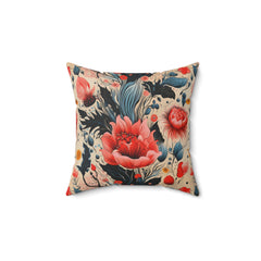 Petal Harmony - Spun Polyester Square Pillow
