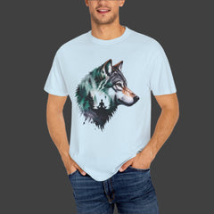 Wolf Graphic Unisex T-Shirt, Nature Lover Gift,Yoga Lover Gift, Outdoor Adventure Tee, Wilderness Apparel, Eco-Friendly Clothing, Animal Print Shirt