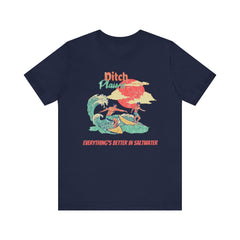Surfer T-Shirt - Ditch Plains, Montauk, NY Design