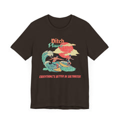 Surfer T-Shirt - Ditch Plains, Montauk, NY Design