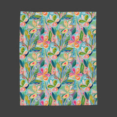 Botanic Bliss - Velveteen Plush Blanket