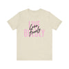Typography Tee - Live Boldly Love Freely Unisex Jersey Short Sleeve Shirt
