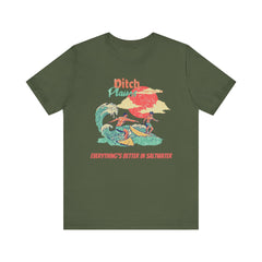 Surfer T-Shirt - Ditch Plains, Montauk, NY Design