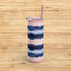 Serenity Waves - Maars Maker Skinny Matte Tumbler, 20oz