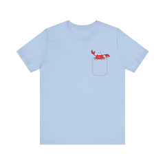 Cute Crab Pocket Tee - Unisex Jersey Short Sleeve T-Shirt