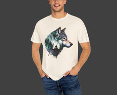 Wolf Graphic Unisex T-Shirt, Nature Lover Gift,Yoga Lover Gift, Outdoor Adventure Tee, Wilderness Apparel, Eco-Friendly Clothing, Animal Print Shirt