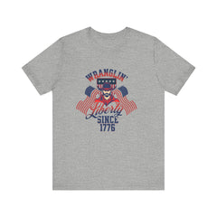 Patriotic Graphic Tee - Wranglin' Liberty Since 1776