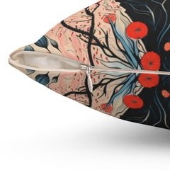 Petal Harmony - Spun Polyester Square Pillow