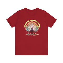 Harmony Blooms From Within - Unisex Jersey Short Sleeve Tee