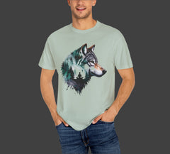 Wolf Graphic Unisex T-Shirt, Nature Lover Gift,Yoga Lover Gift, Outdoor Adventure Tee, Wilderness Apparel, Eco-Friendly Clothing, Animal Print Shirt