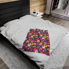 Groovy Garden - Velveteen Plush Blanket