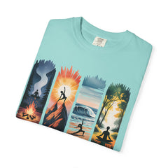 Yoga Art Unisex Garment-Dyed T-Shirt - Relaxed Fit for Mindfulness and Meditation