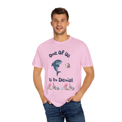 Funny Shark Denial Unisex T-Shirt - Casual Humor for Aquatic Lovers
