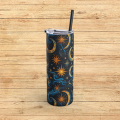 Night Sky Rhapsody - Maars Maker Skinny Matte Tumbler, 20oz