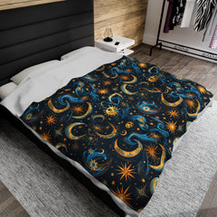 Night Sky Rhapsody- Velveteen Plush Blanket
