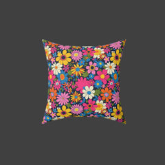 Groovy Garden - Spun Polyester Square Pillow