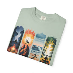 Yoga Art Unisex Garment-Dyed T-Shirt - Relaxed Fit for Mindfulness and Meditation