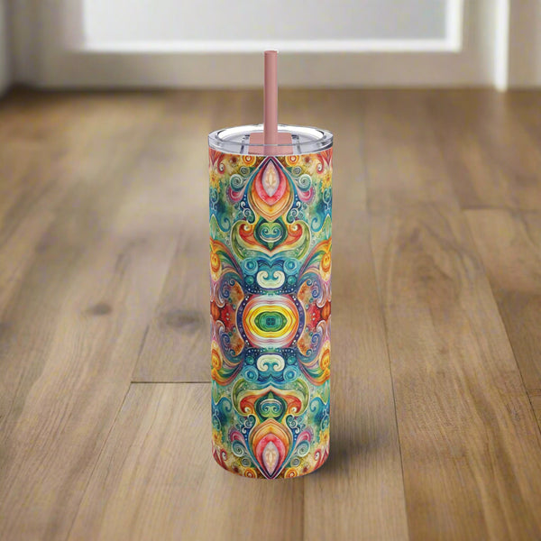 Vibrant Harmony - Maars Maker Skinny Matte Tumbler, 20oz