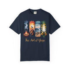Yoga Art Unisex Garment-Dyed T-Shirt - Relaxed Fit for Mindfulness and Meditation
