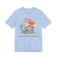 Surfer T-Shirt - Ditch Plains, Montauk, NY Design