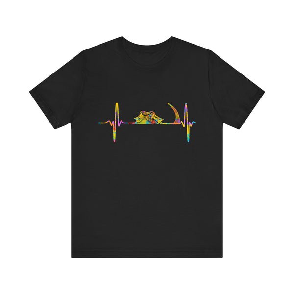 Vibrant Heartbeat Tee for  Bearded Dragon Lovers